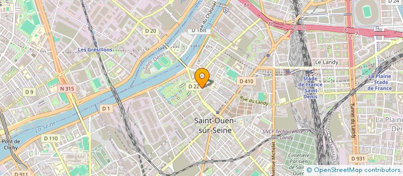 localisation de l'entreprise MONSIEUR VINCENT BASTIEN à SAINT-OUEN-SUR-SEINE