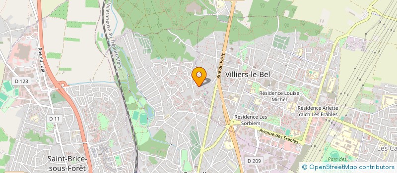 localisation de l'entreprise MONSIEUR VINCENT BAUDOIN  SARCELLES