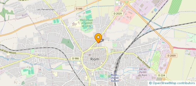 localisation de l'entreprise MONSIEUR VINCENT BAUDOUIN  RIOM