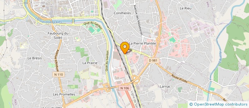 localisation de l'entreprise MONSIEUR VINCENT BAUME  ALES