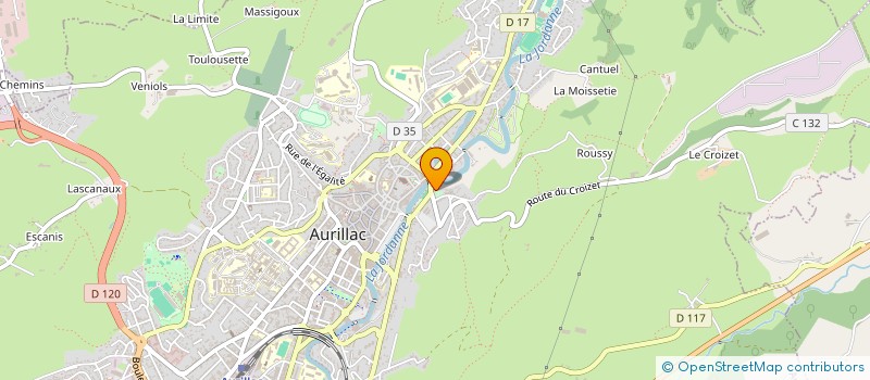 localisation de l'entreprise MONSIEUR VINCENT BAYOUT à AURILLAC