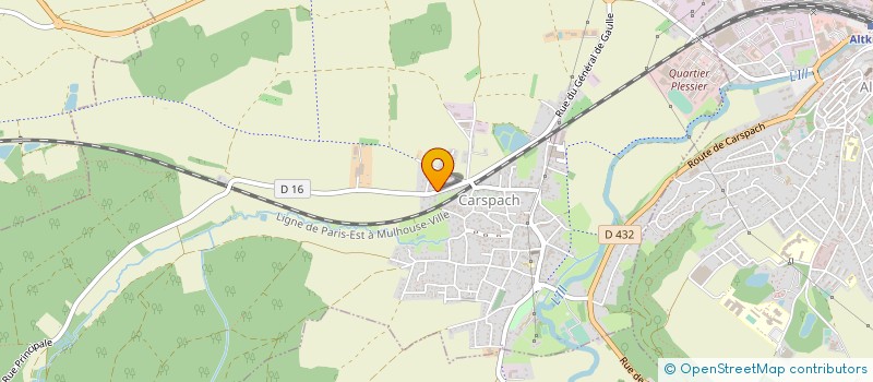 localisation de l'entreprise MONSIEUR VINCENT BECK  CARSPACH