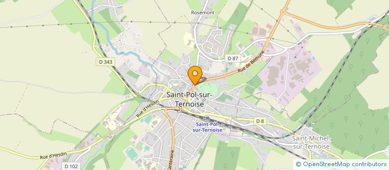 localisation de l'entreprise MONSIEUR VINCENT BECU à SAINT-POL-SUR-TERNOISE