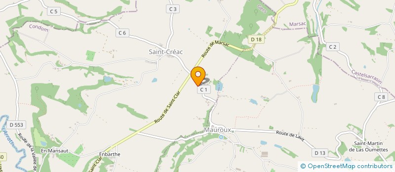 localisation de l'entreprise MONSIEUR VINCENT BEGUE  SAINT-CREAC