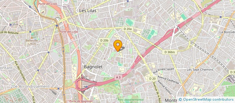 localisation de l'entreprise MONSIEUR VINCENT BEKTAS à BAGNOLET