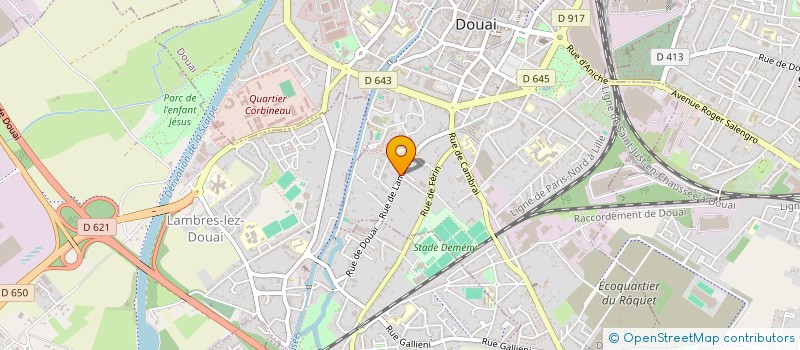 localisation de l'entreprise MONSIEUR VINCENT BELKESSAM  DOUAI