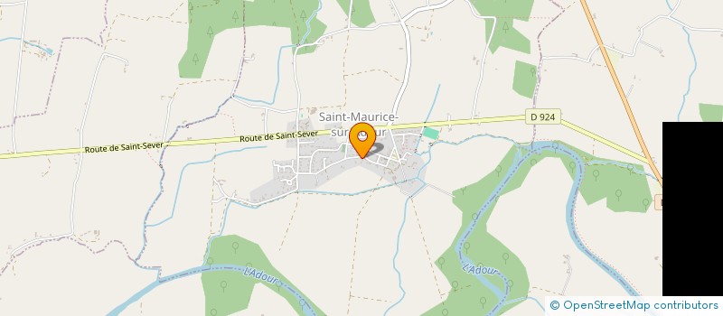 localisation de l'entreprise MONSIEUR VINCENT BELLEBAULT  SAINT-MAURICE-SUR-ADOUR