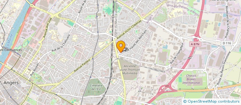 localisation de l'entreprise MONSIEUR VINCENT BENOIST  ANGERS