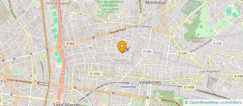 localisation de l'entreprise MONSIEUR VINCENT BENSAALI à MONTREUIL