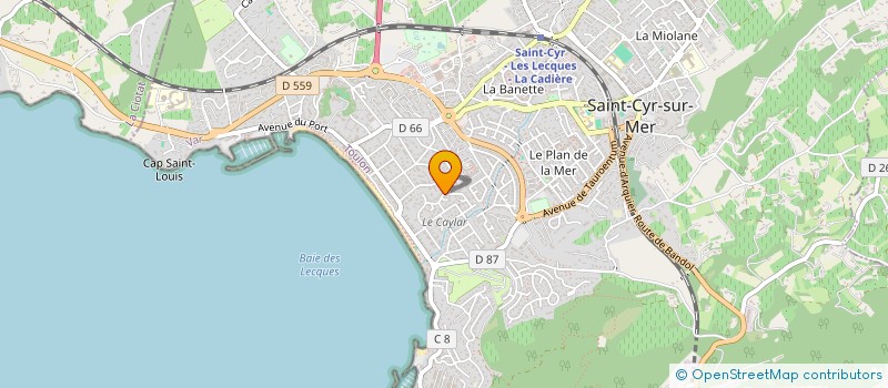 localisation de l'entreprise MONSIEUR VINCENT BERARDO à SAINT-CYR-SUR-MER