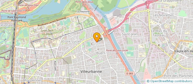 localisation de l'entreprise MONSIEUR VINCENT BERGER  VILLEURBANNE