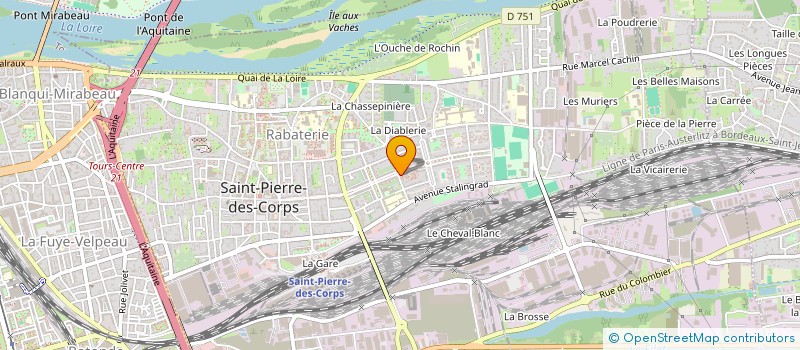 localisation de l'entreprise MONSIEUR VINCENT BERGERAULT  SAINT-PIERRE-DES-CORPS