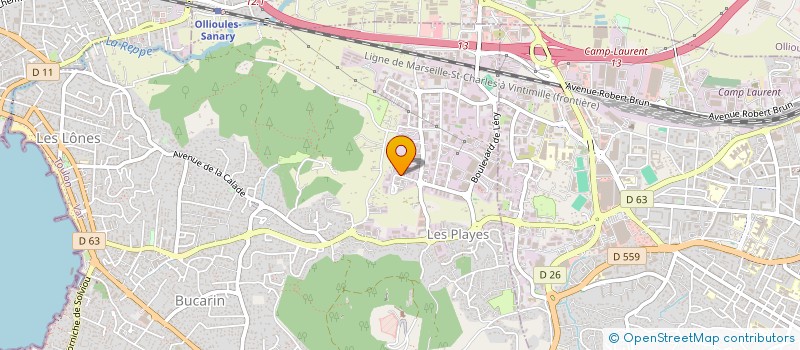 localisation de l'entreprise MONSIEUR VINCENT BERGMANN à SIX FOURS LES PLAGES