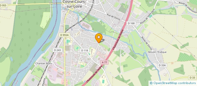 localisation de l'entreprise MONSIEUR VINCENT BERNARD  COSNE-COURS-SUR-LOIRE