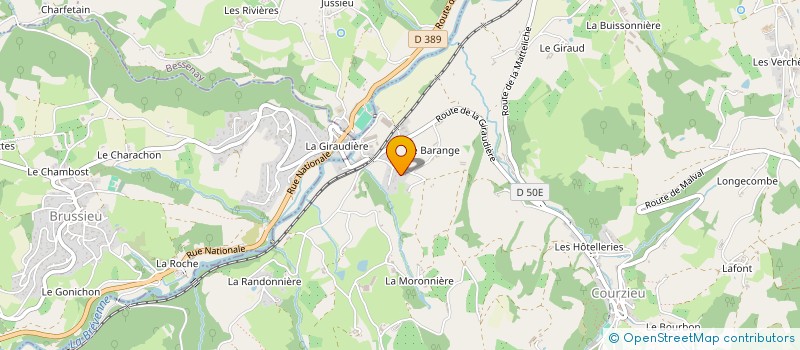 localisation de l'entreprise MONSIEUR VINCENT BERNARD  COURZIEU