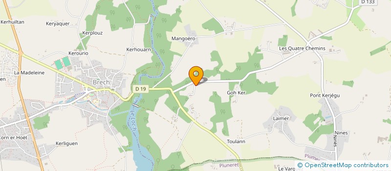 localisation de l'entreprise MONSIEUR VINCENT BERNARD  PLUMERGAT