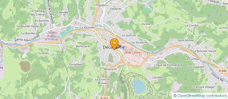 localisation de l'entreprise MONSIEUR VINCENT BERNAT  DECAZEVILLE