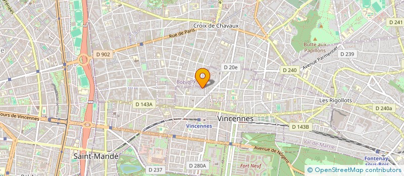 localisation de l'entreprise MONSIEUR VINCENT BERNICHTEIN  VINCENNES