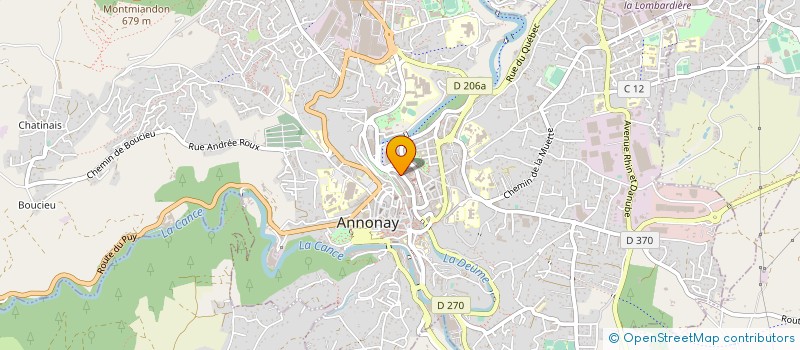 localisation de l'entreprise MONSIEUR VINCENT BERTHET  ANNONAY