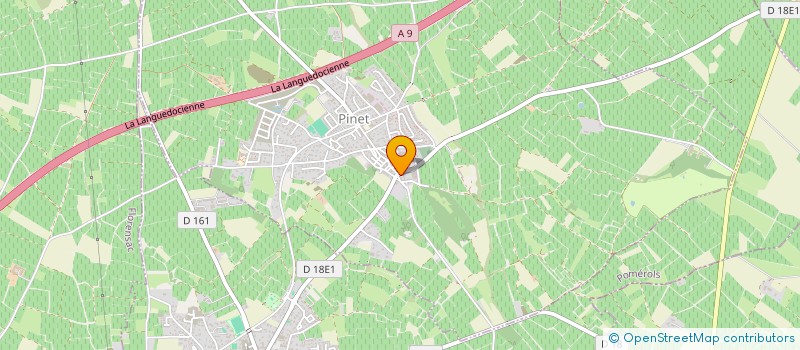 localisation de l'entreprise MONSIEUR VINCENT BERTHEZ  PINET