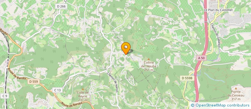 localisation de l'entreprise MONSIEUR VINCENT BERTHOU  LA CADIERE-D'AZUR