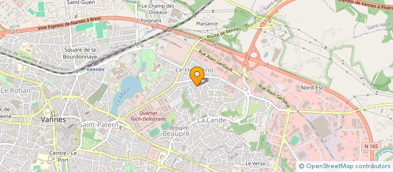 localisation de l'entreprise MONSIEUR VINCENT BERTOUX à VANNES