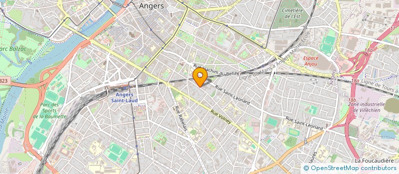 localisation de l'entreprise MONSIEUR VINCENT BILLARD à ANGERS