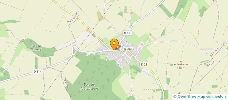 localisation de l'entreprise MONSIEUR VINCENT BLARY  TOUTENCOURT