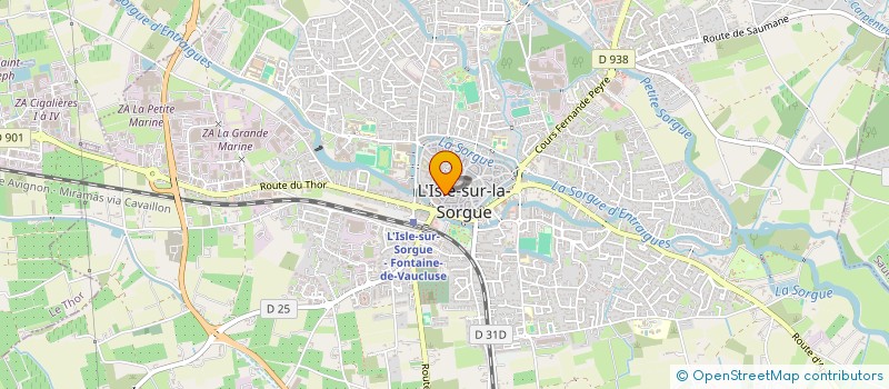 localisation de l'entreprise MONSIEUR VINCENT BOAGLIO à L'ISLE-SUR-LA-SORGUE