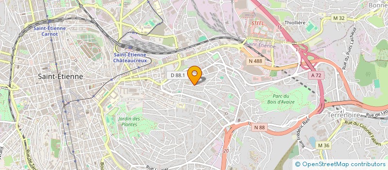 localisation de l'entreprise MONSIEUR VINCENT BOCQUET  SAINT-ETIENNE