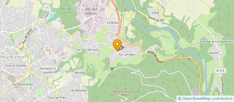 localisation de l'entreprise MONSIEUR VINCENT BODELET à ANNECY