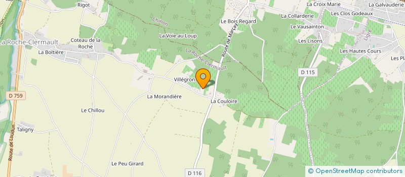 localisation de l'entreprise MONSIEUR VINCENT BODIN  LA ROCHE-CLERMAULT