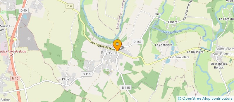 localisation de l'entreprise MONSIEUR VINCENT BOIREAU à PUYREAUX