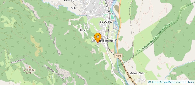 localisation de l'entreprise MONSIEUR VINCENT BONNARDEL  L'ARGENTIERE-LA-BESSEE