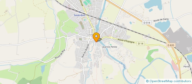 localisation de l'entreprise MONSIEUR VINCENT BONNET à SAVERDUN