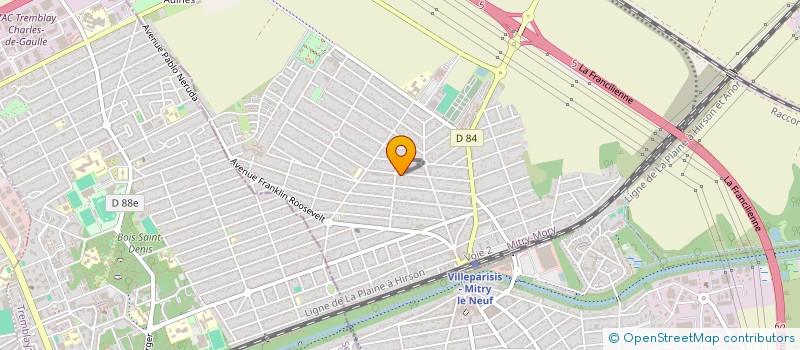 localisation de l'entreprise MONSIEUR VINCENT BONNEVILLE  MITRY-MORY