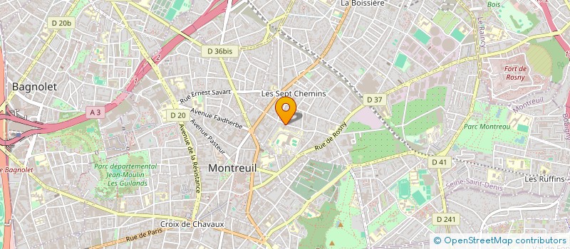 localisation de l'entreprise MONSIEUR VINCENT BONNIARD à MONTREUIL