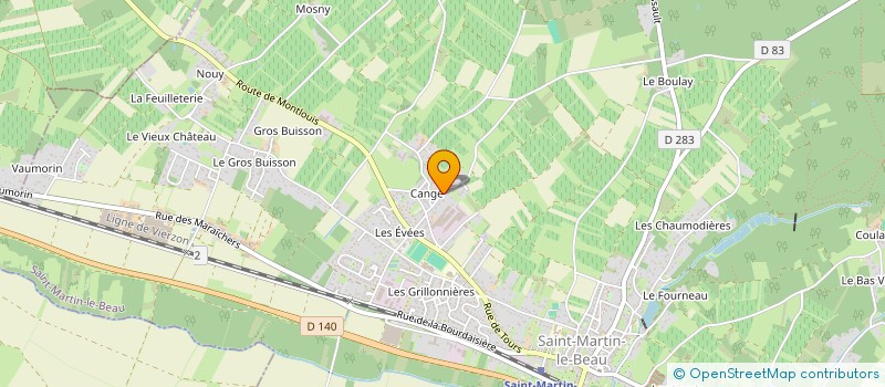 localisation de l'entreprise MONSIEUR VINCENT BORDIER  SAINT-MARTIN-LE-BEAU