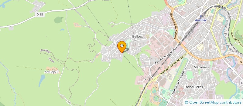localisation de l'entreprise MONSIEUR VINCENT BORIE à AURILLAC