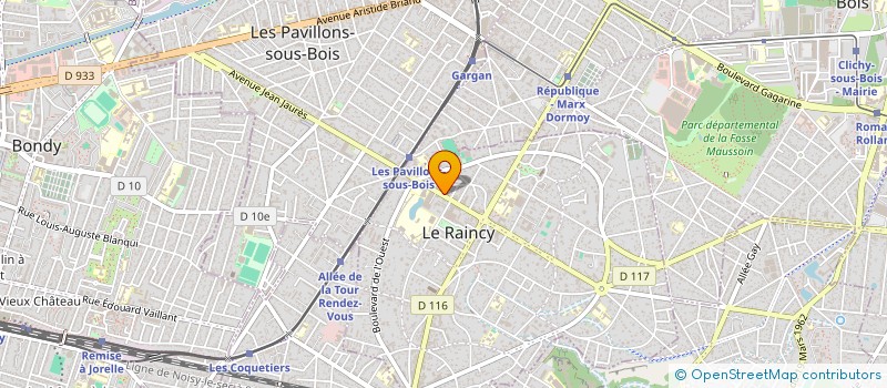 localisation de l'entreprise MONSIEUR VINCENT BOSC  LE RAINCY