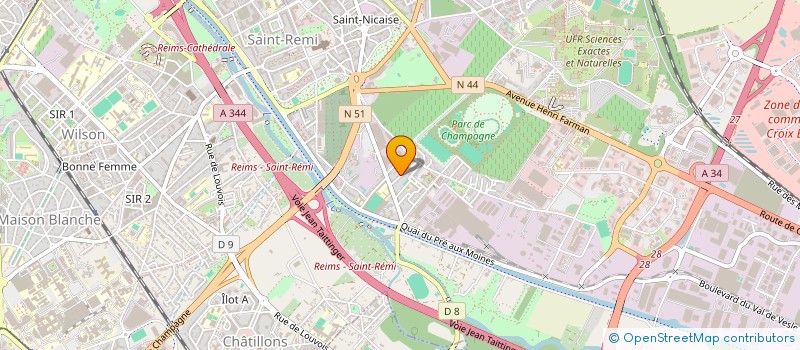localisation de l'entreprise MONSIEUR VINCENT BOSSEAUX à REIMS