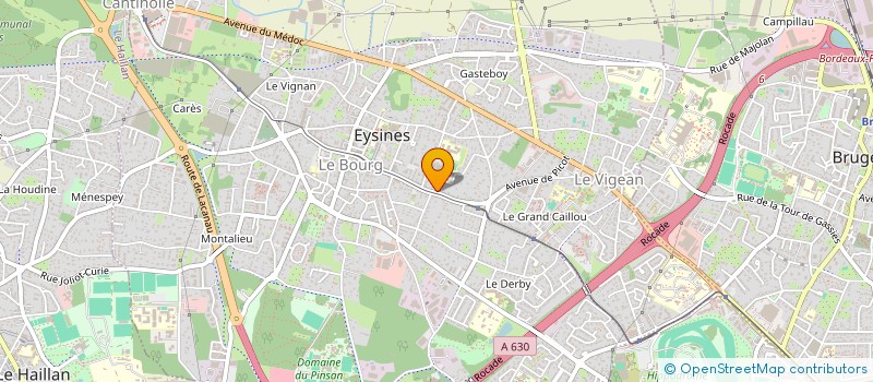 localisation de l'entreprise MONSIEUR VINCENT BOSSUET  EYSINES