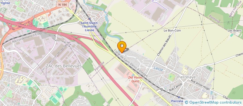 localisation de l'entreprise MONSIEUR VINCENT BOUCHER  PIERRELAYE