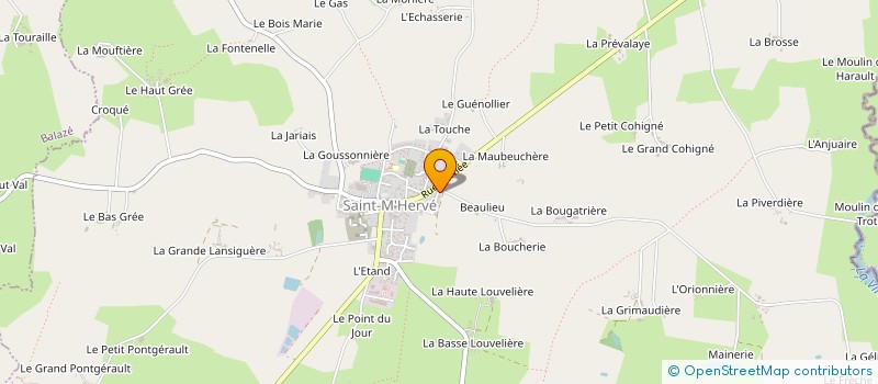 localisation de l'entreprise MONSIEUR VINCENT BOUCHET  SAINT-M'HERVE