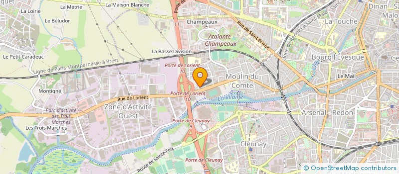 localisation de l'entreprise MONSIEUR VINCENT BOUFFORT à RENNES