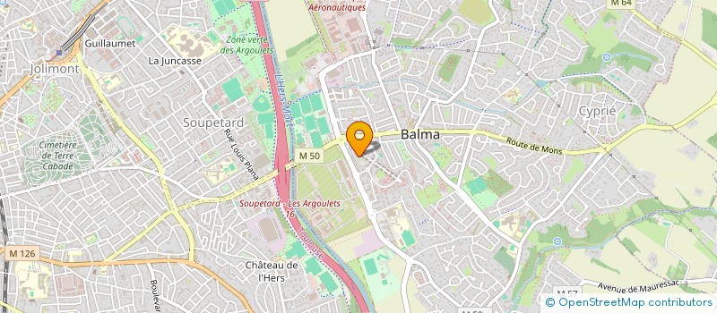 localisation de l'entreprise MONSIEUR VINCENT BOUILLAUD  BALMA