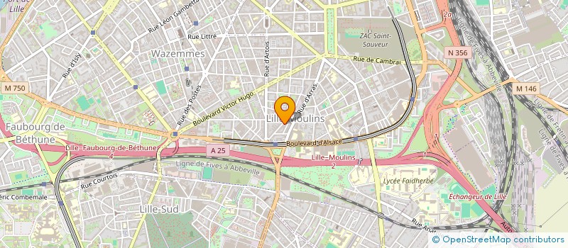 localisation de l'entreprise MONSIEUR VINCENT BOULANGER à LILLE