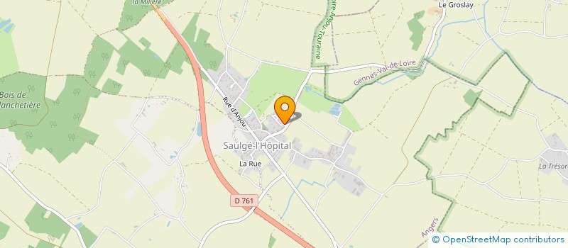 localisation de l'entreprise MONSIEUR VINCENT BOULEAU  BRISSAC LOIRE AUBANCE