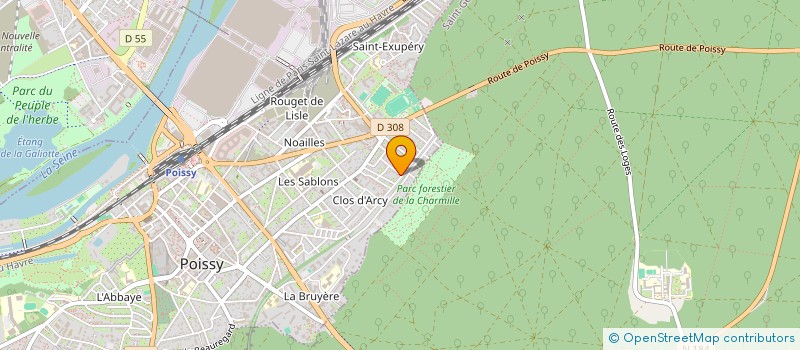 localisation de l'entreprise MONSIEUR VINCENT BOULEY  POISSY