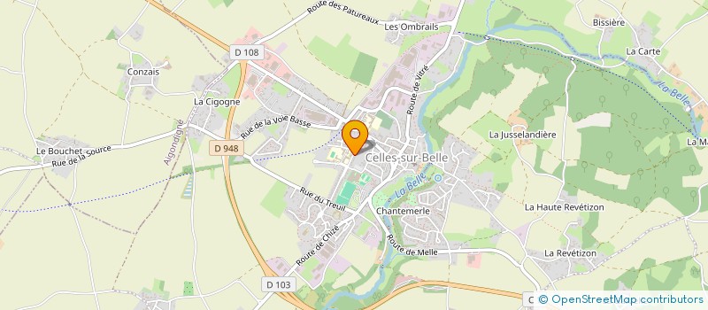 localisation de l'entreprise MONSIEUR VINCENT BOURCELLIER à CELLES-SUR-BELLE